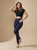 Calça Feminina Skinny Jeans Azul Escuro l Levanta Bumbum