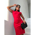 Vestido sem mangas de Algodão